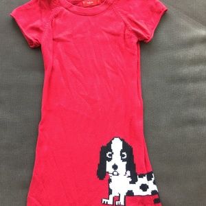 Tissaia Short Sleeve Knitted Red Dress